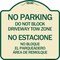 Signmission Do Not Block Driveway Tow Zone No Estacione No Bloque El Parquiedero Area De Remolque, TG-1818-24173 A-DES-TG-1818-24173 - alternate 1